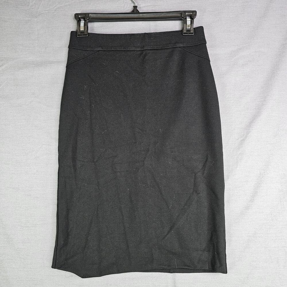 Ann Taylor Zippered Pencil Skirt Black Women's Size 2